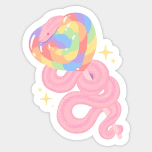 Pride Rosy Boa Sticker